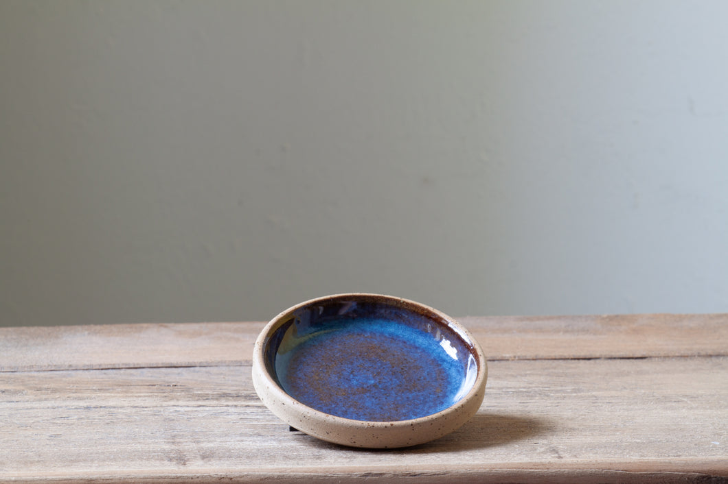 #32 Blue Speckled Dish